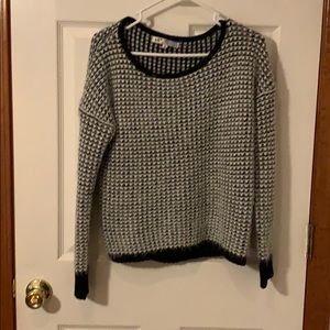 Black and white sweater